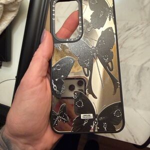 Casetify Black and Silver Butterfly Phone Case